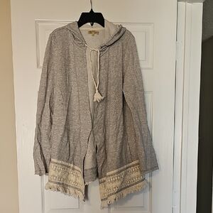 Democracy Light Gray Knit Sweater